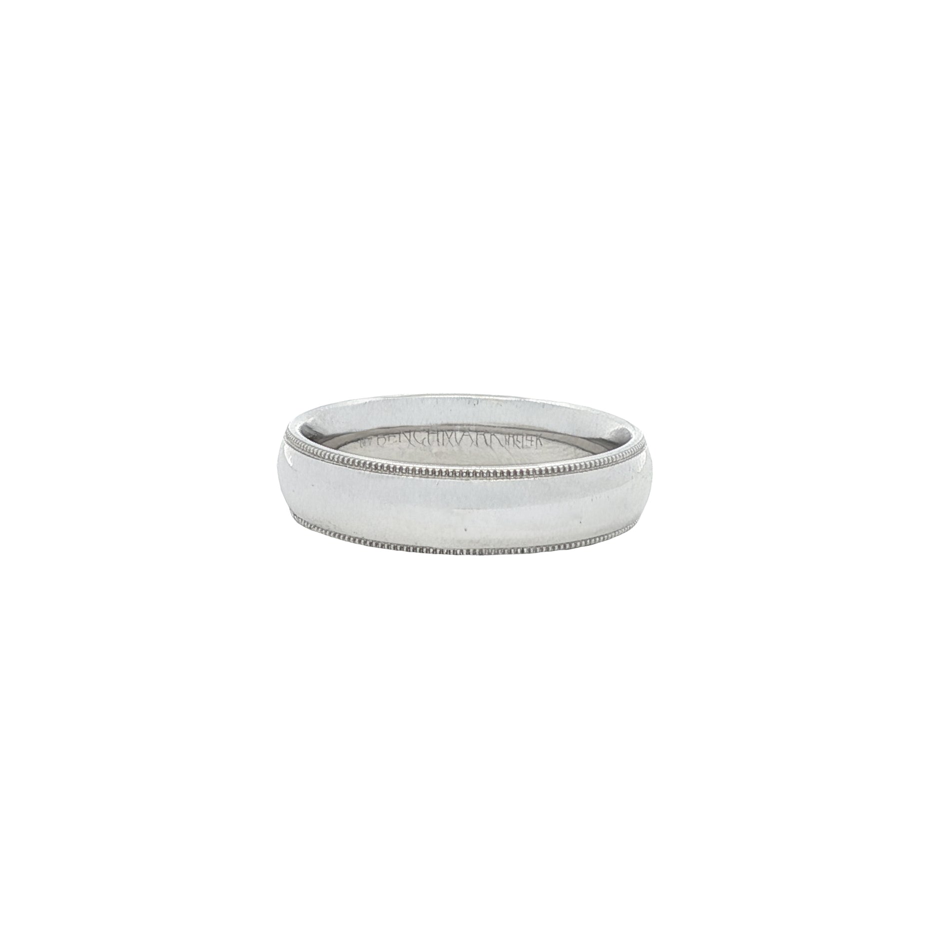 14kt White Gold Wedding Band