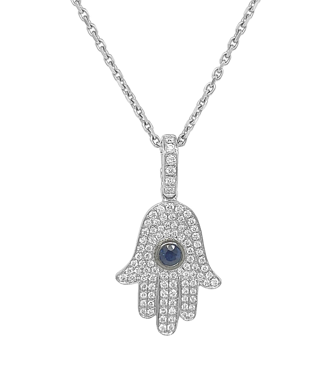 18kt White Gold Diamond Pendant