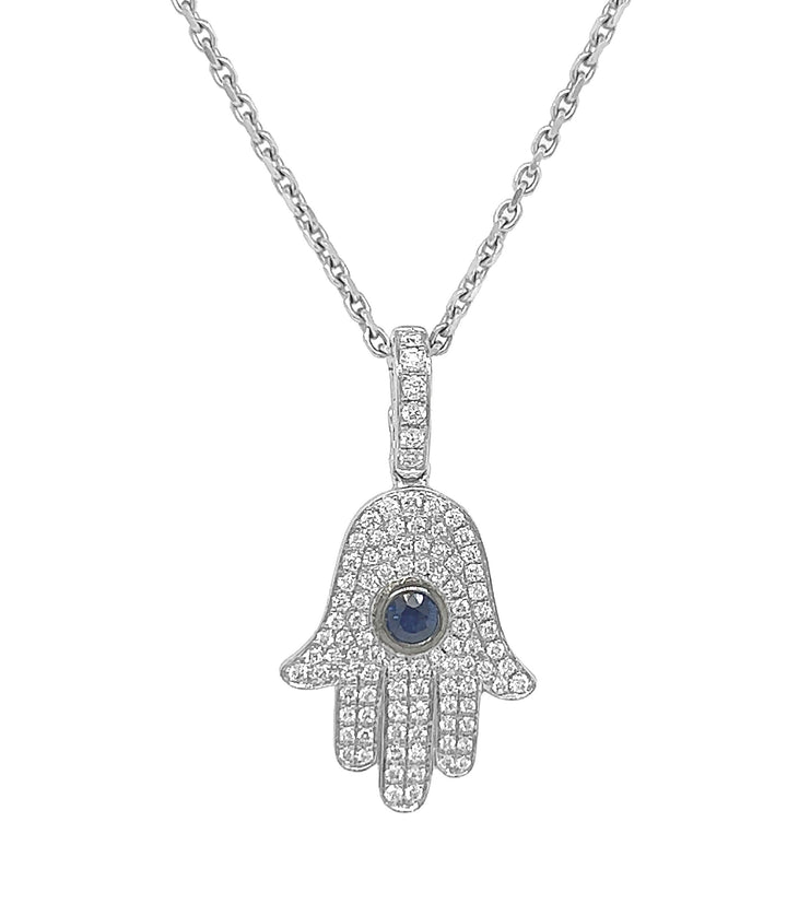 18kt White Gold Diamond Pendant