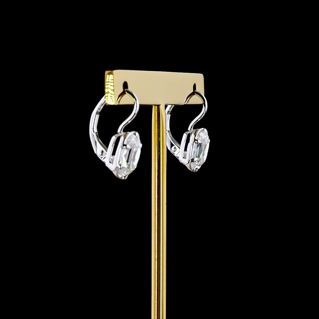 14kt White Gold Lab Diamond Earrings