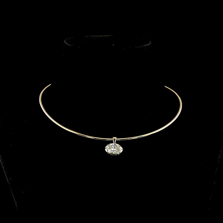 14kt Yellow Gold Lab Diamond Necklace