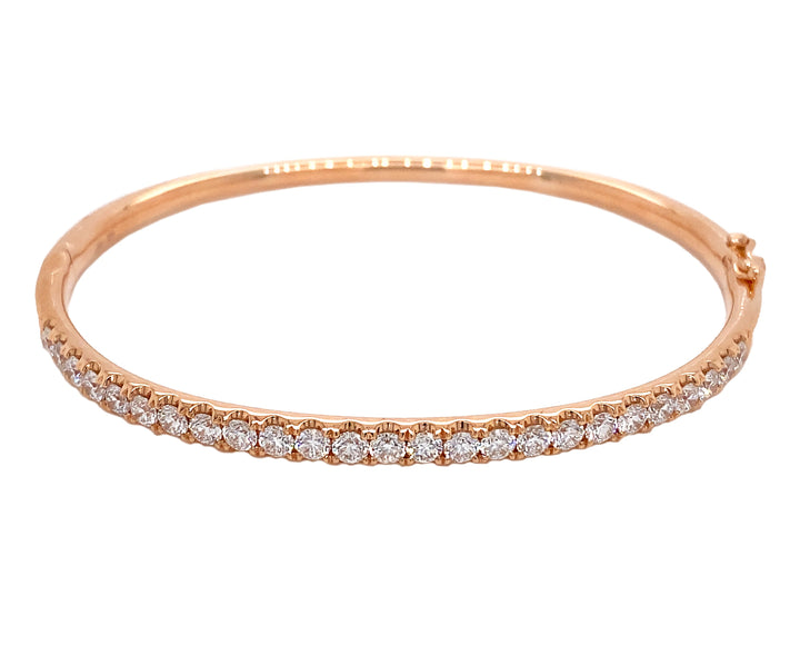 18kt Rose Gold Diamond Bangle