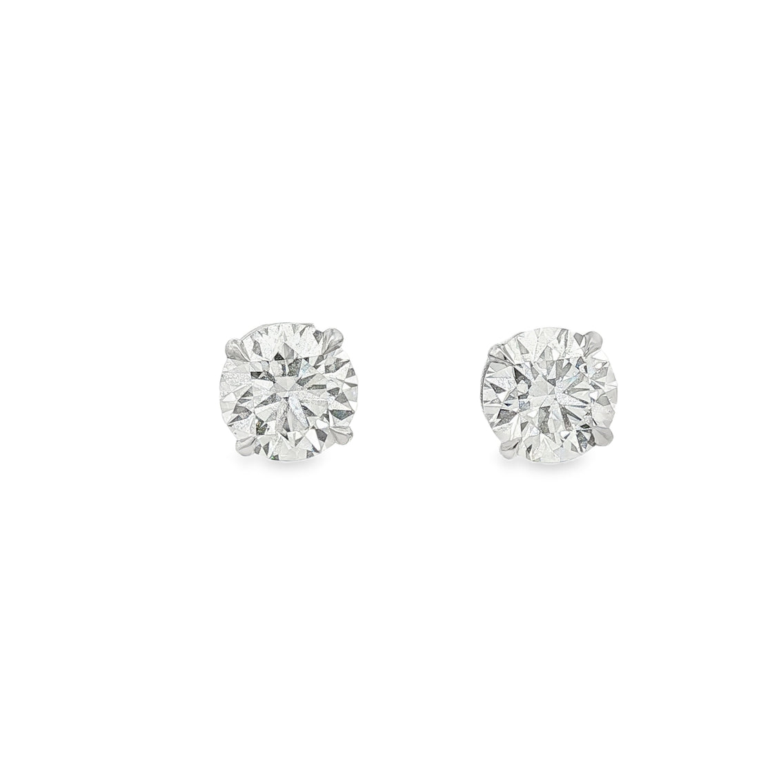 14kt White Gold Lab Diamond Studs