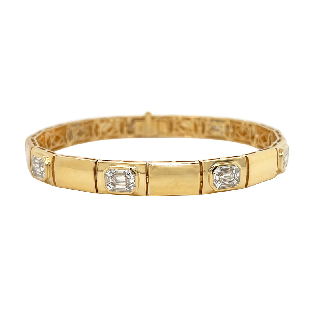 18kt Yellow Gold Diamond Bracelet