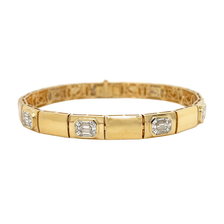 18kt Yellow Gold Diamond Bracelet