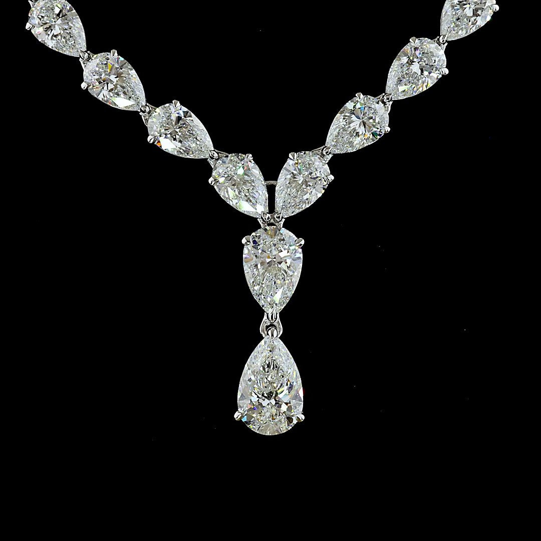 14kt White Gold Lab Diamond Tennis Necklace