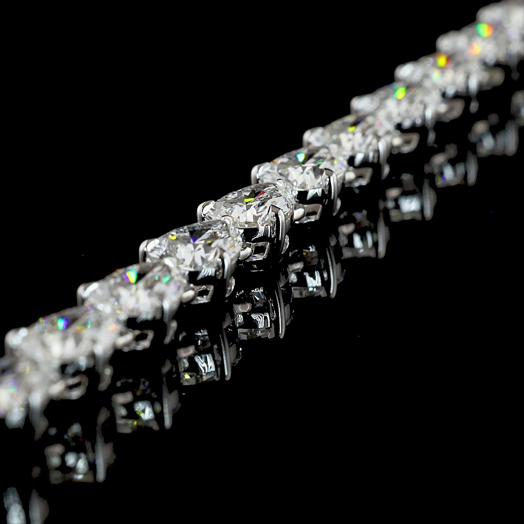 14kt White Gold Lab Diamond Tennis Necklace