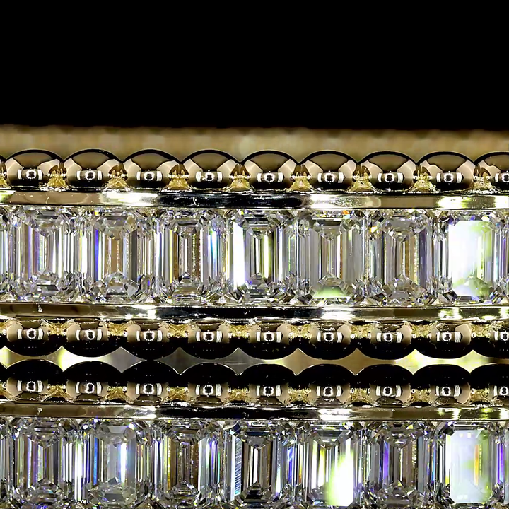14kt Yellow Gold Lab Diamond Bangle