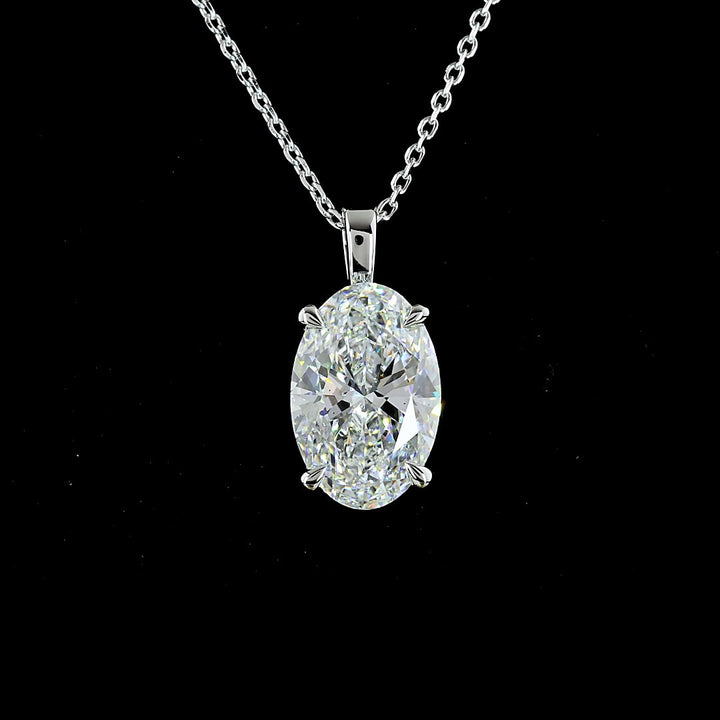 14kt White Gold Lab Diamond Pendant