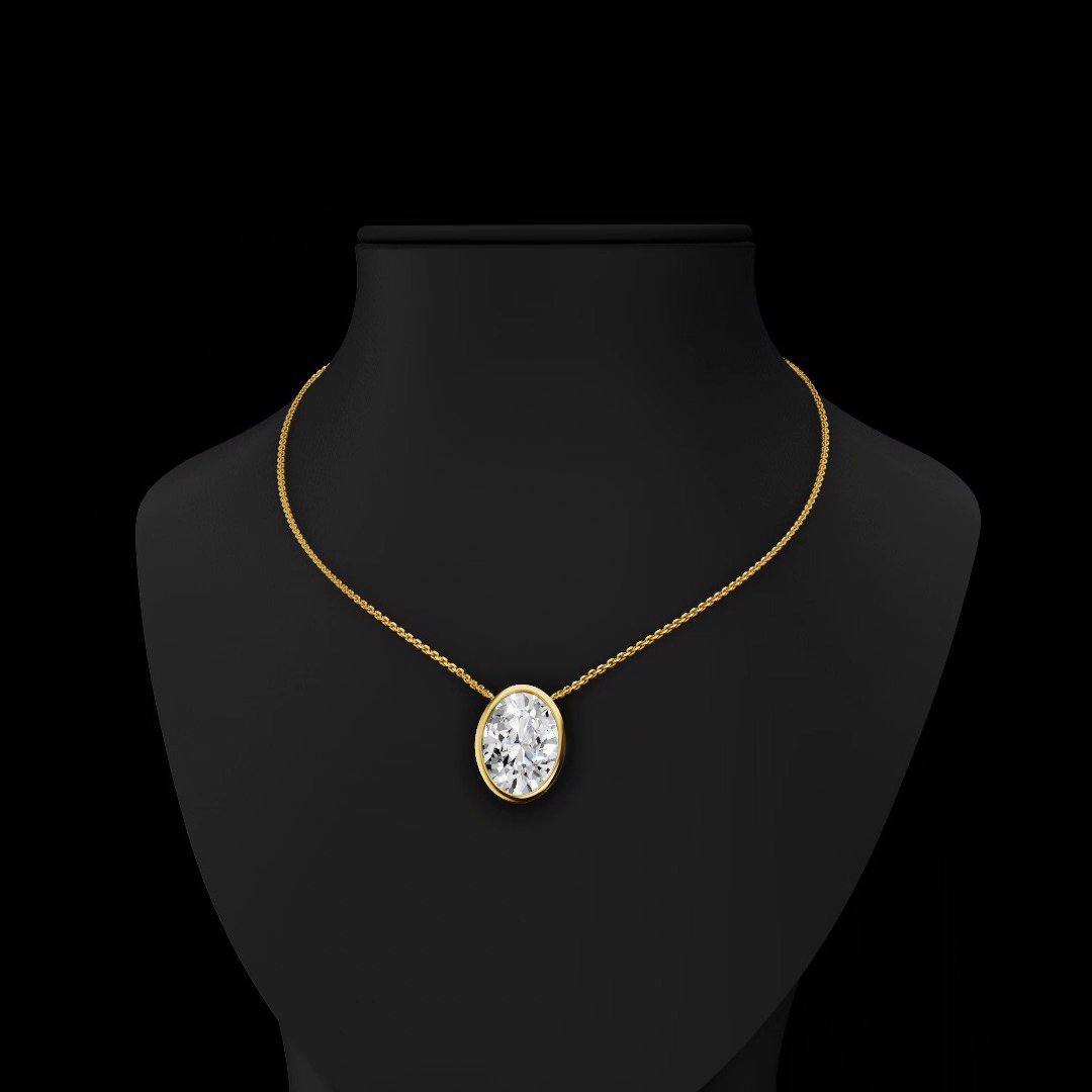 14kt Yellow Gold Lab Diamond Pendant