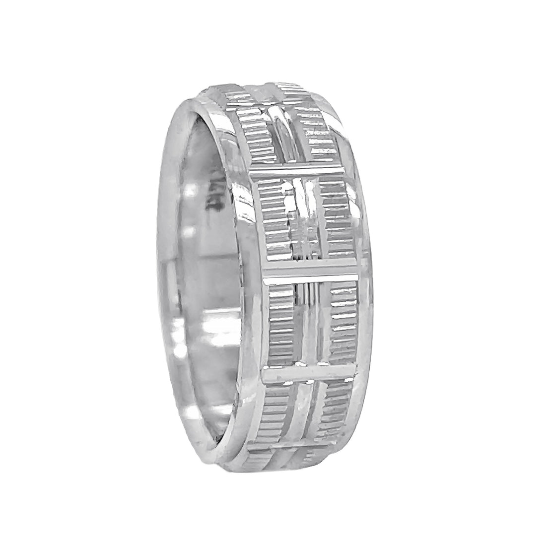14kt White Gold Wedding Band