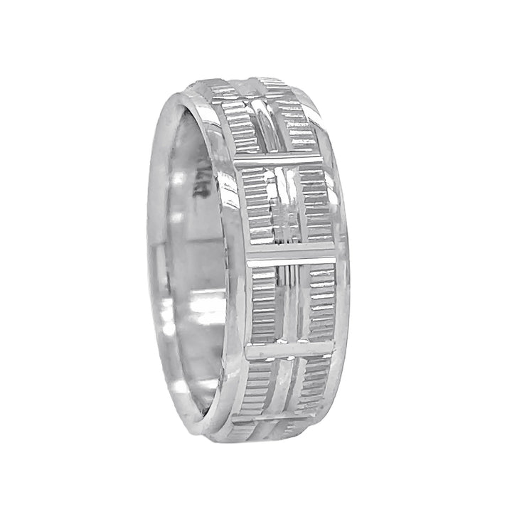 14kt White Gold Wedding Band
