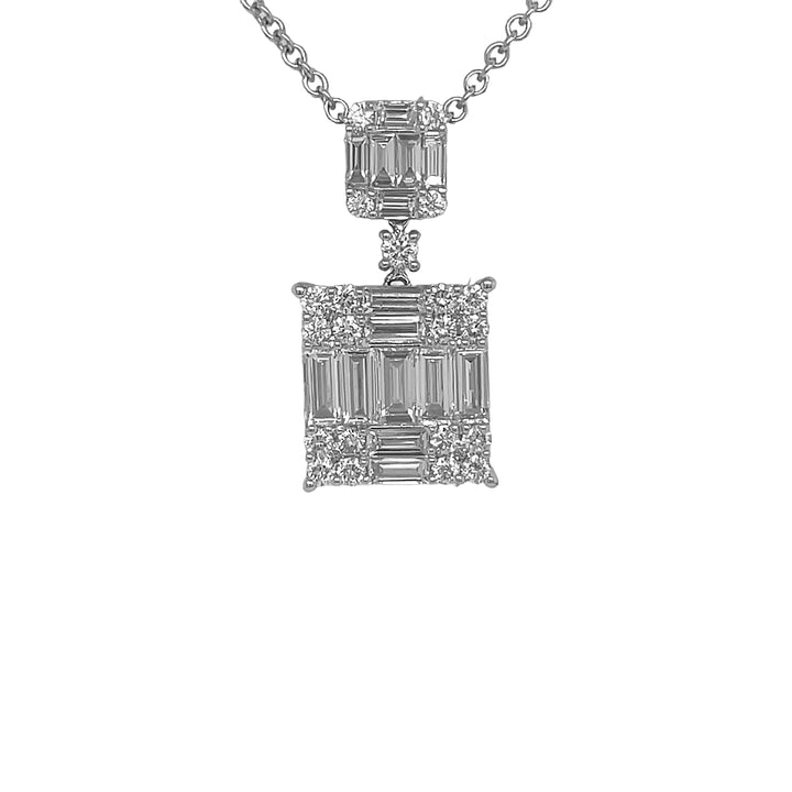 18kt White Gold Diamond Pendant