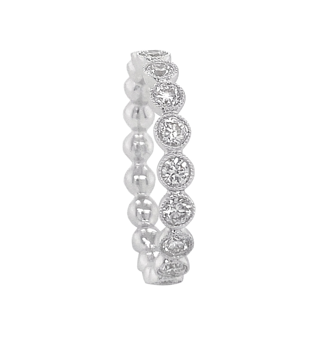 18kt White Gold Diamond Band