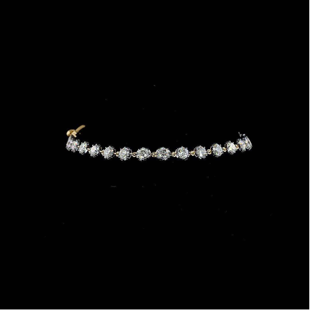 14kt Yellow Gold Lab Diamond Bracelet