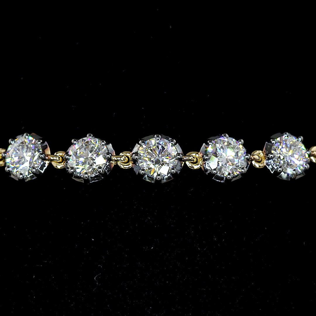 14kt Yellow Gold Lab Diamond Bracelet