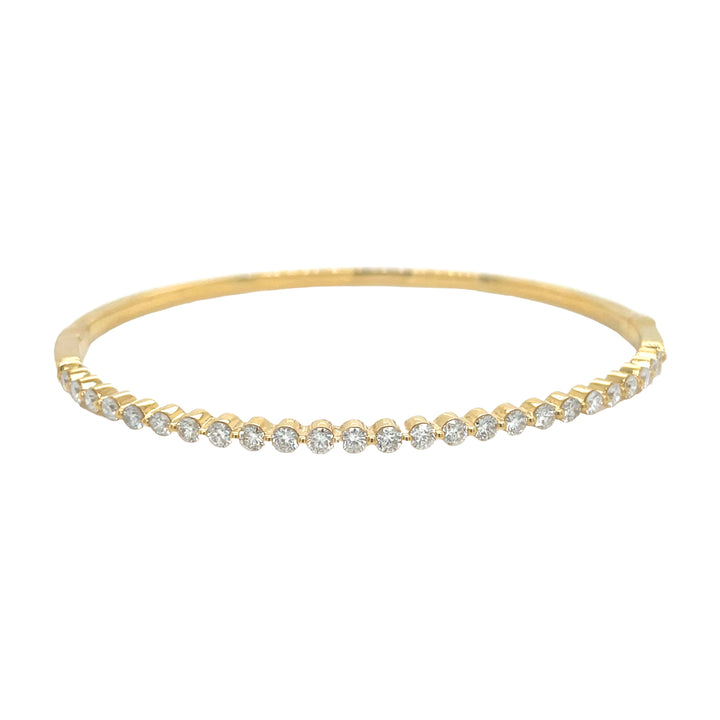 18kt Yellow Gold Diamond Bangle