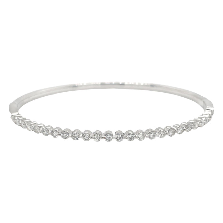 18kt White Gold Diamond Bangle