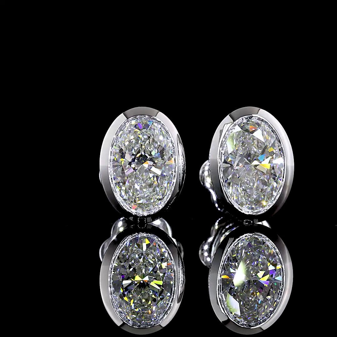 14kt White Gold Lab Diamond Studs