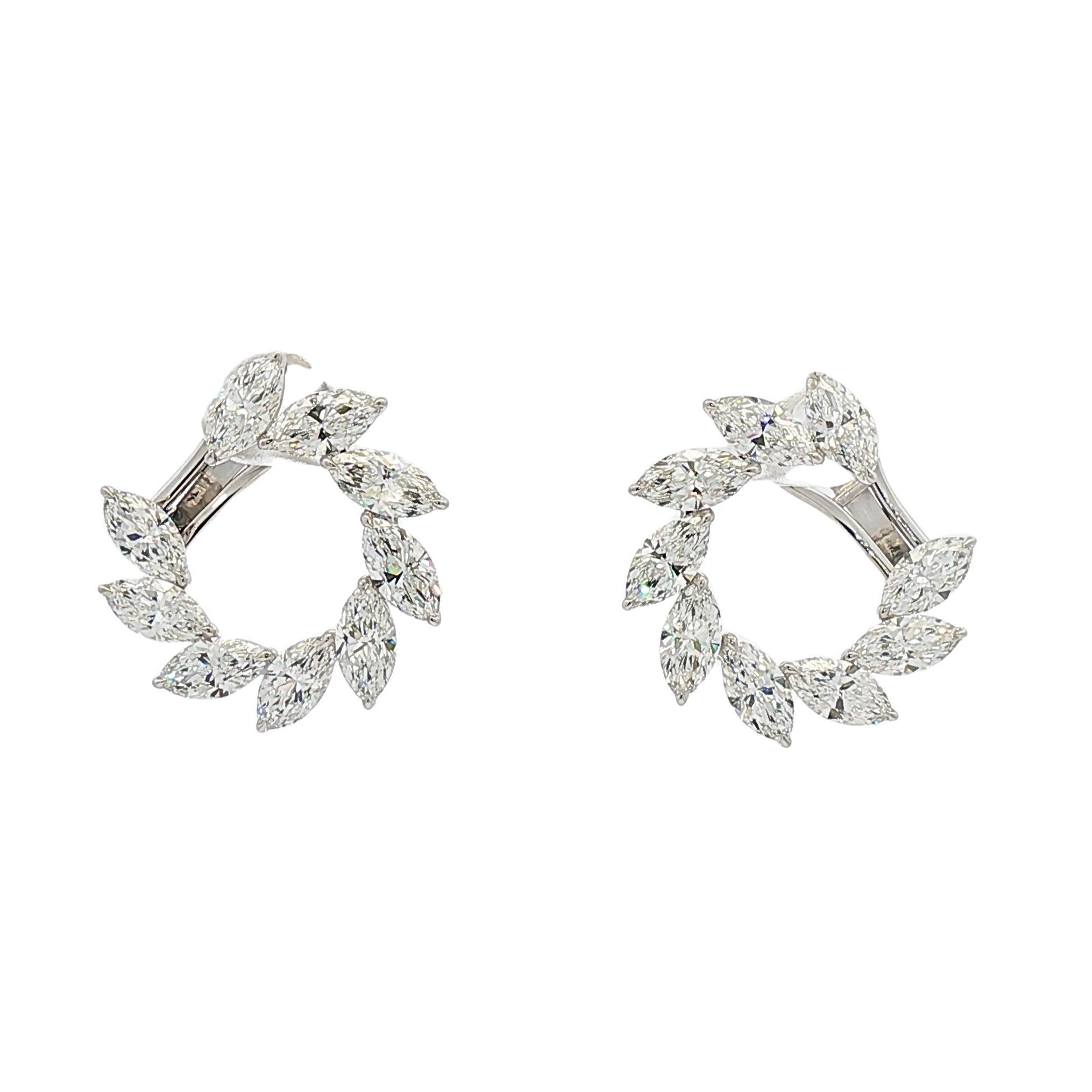 18kt White Gold Lab Diamond Earrings