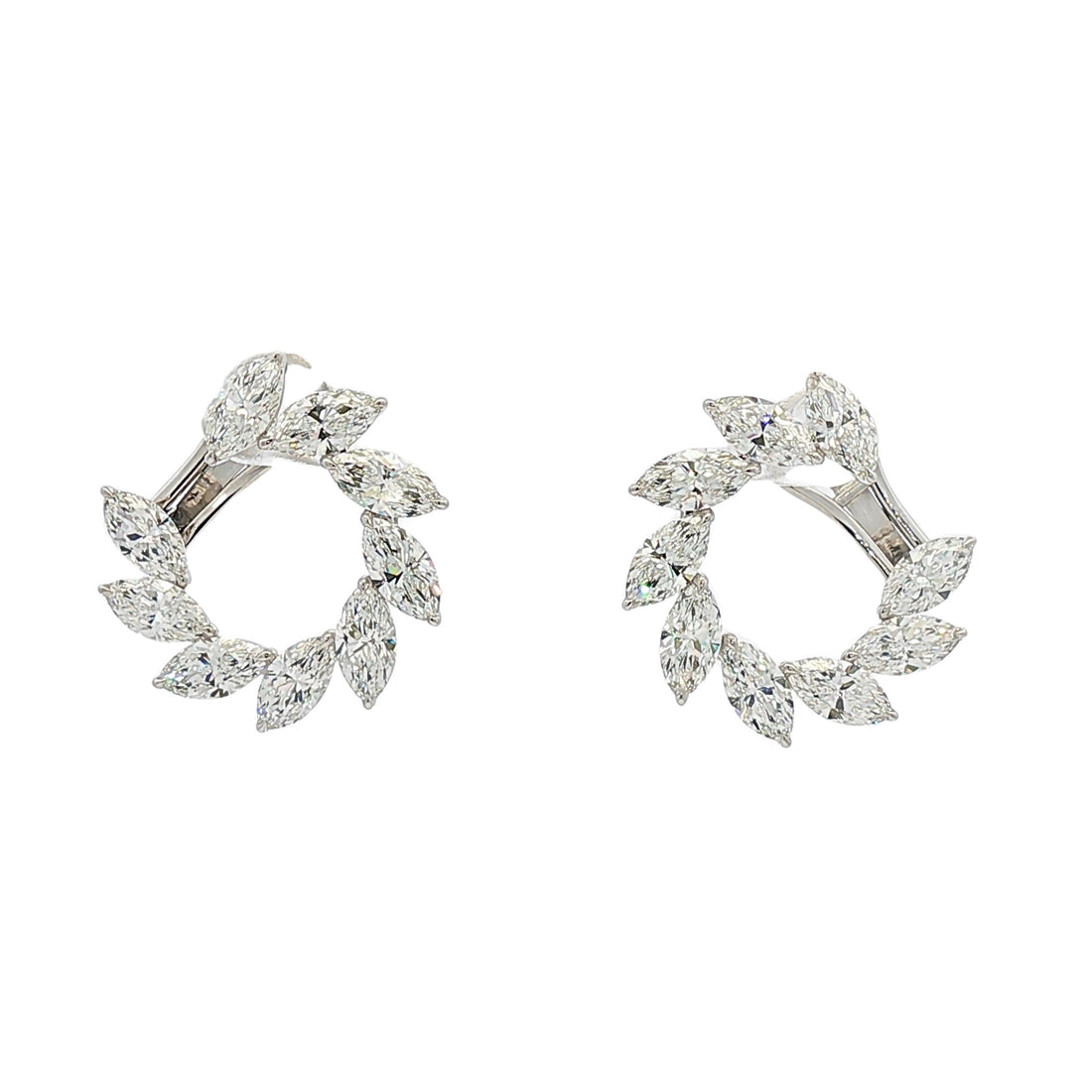 18kt White Gold Lab Diamond Earrings