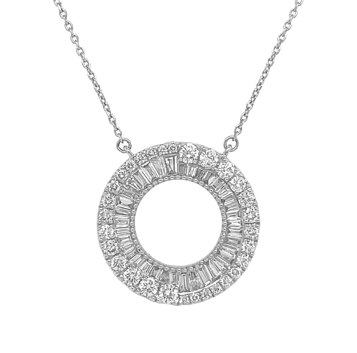 18kt White Gold Diamond Pendant
