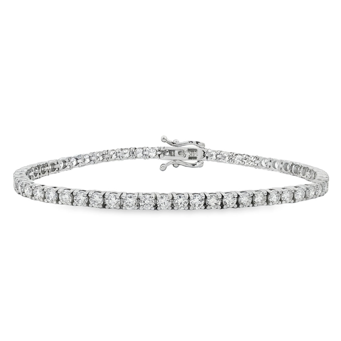 14kt White Gold Lab Diamond Tennis Bracelet
