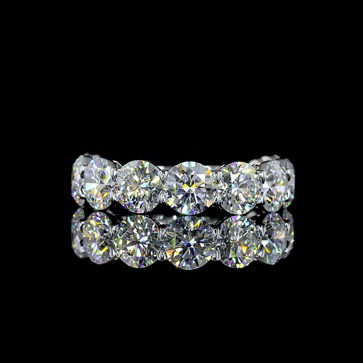 14kt White Gold Lab Diamond Band