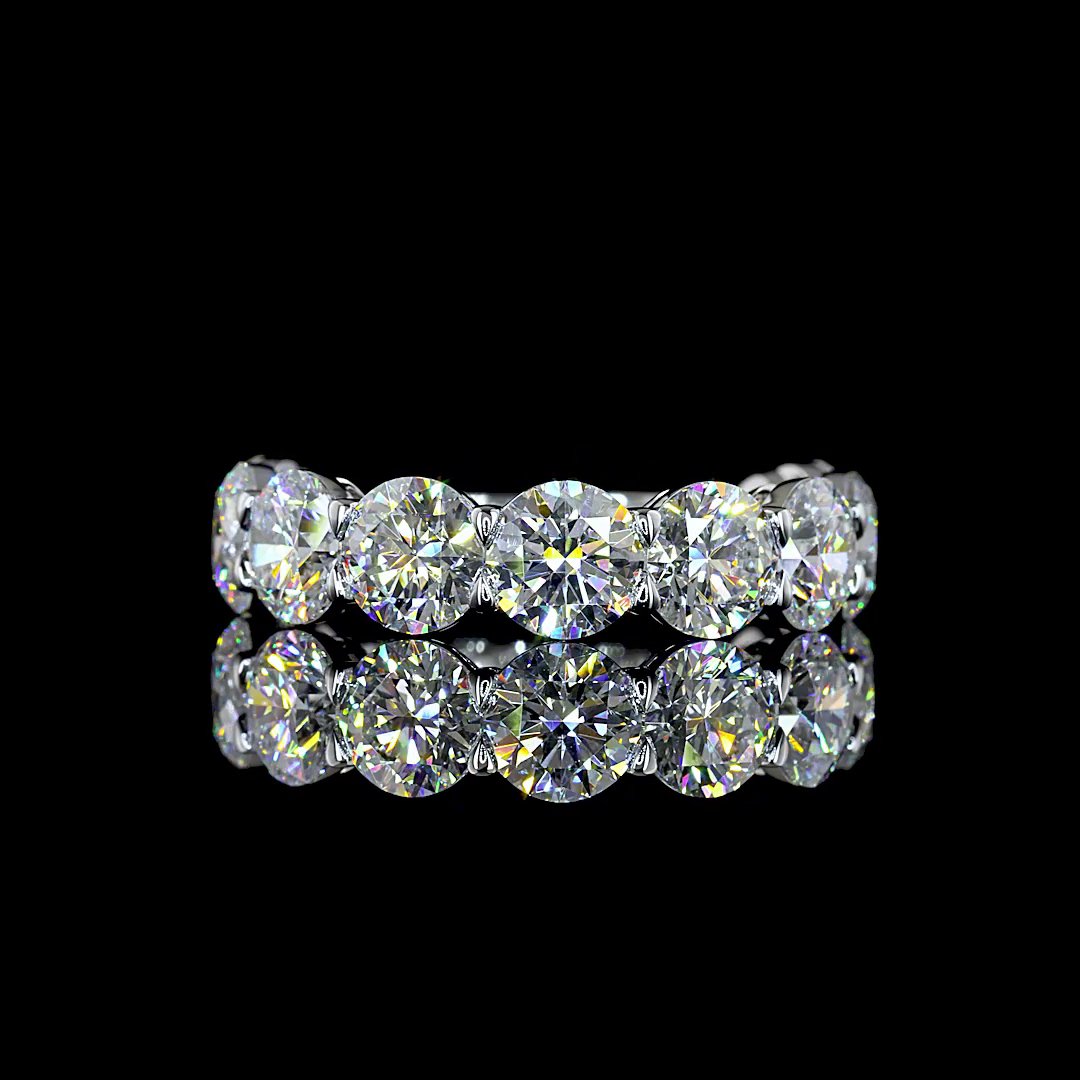 14kt White Gold Lab Diamond Band