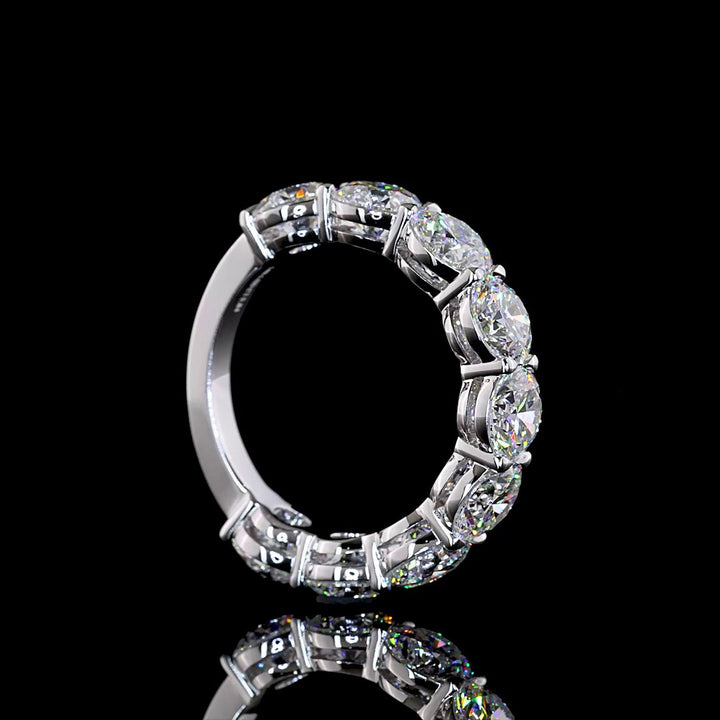 14kt White Gold Lab Diamond Band