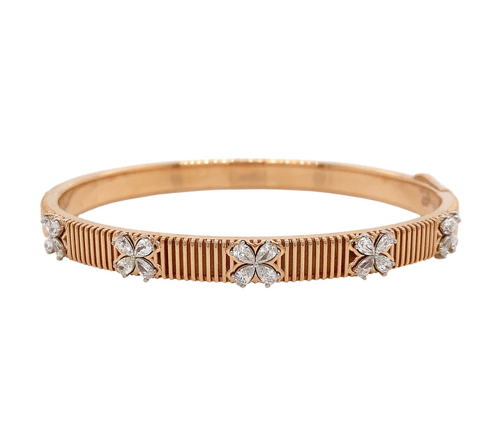 18kt Rose Gold Diamond Bangle