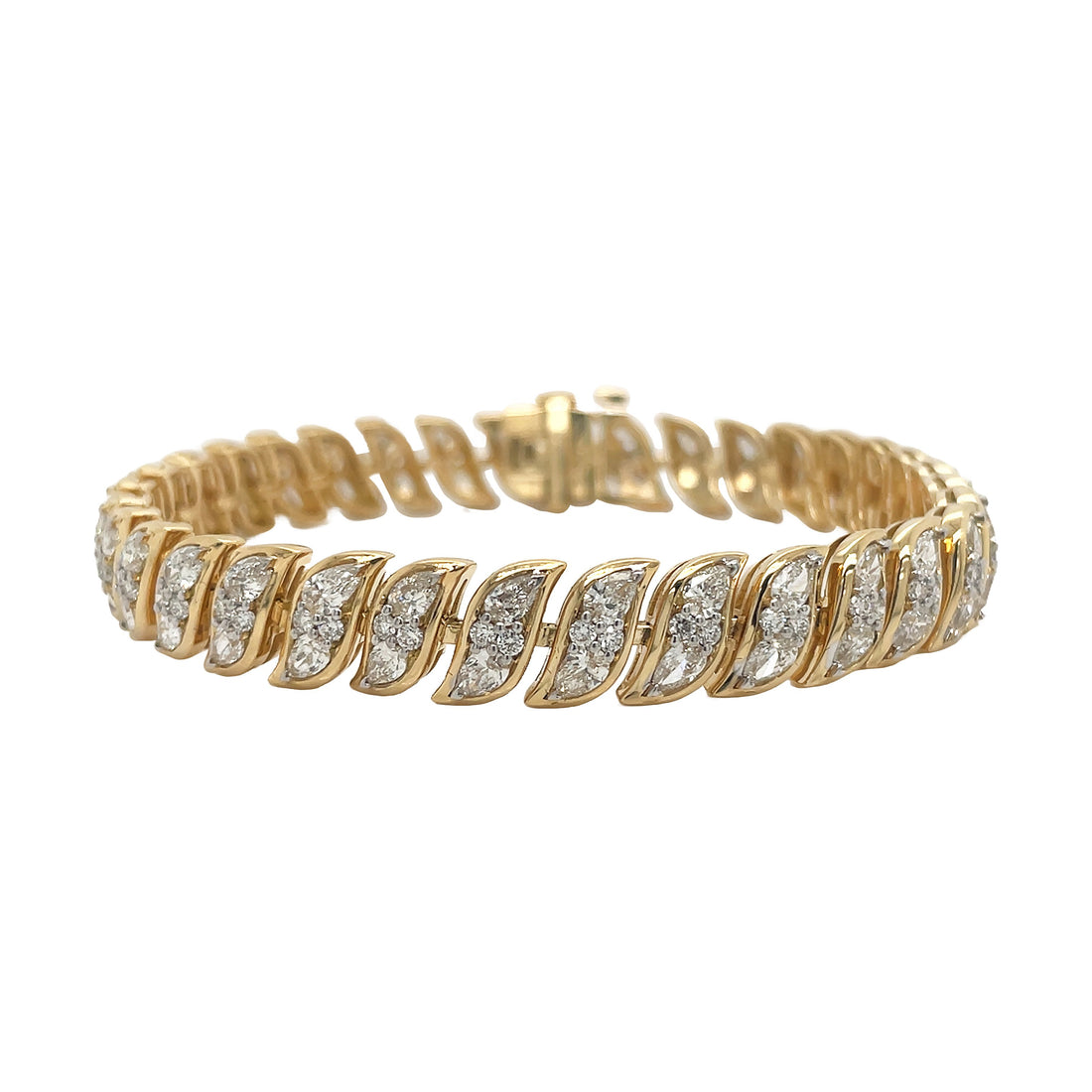 18kt Yellow Gold Diamond Bracelet