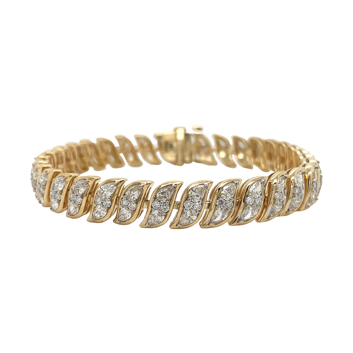 18kt Yellow Gold Diamond Bracelet