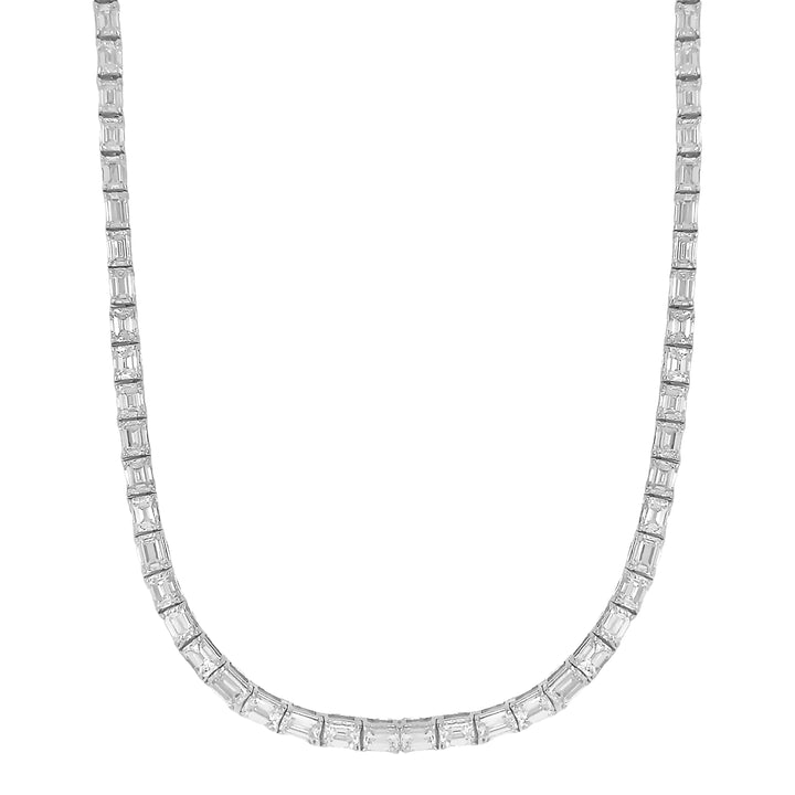 18kt White Gold Diamond Tennis Necklace