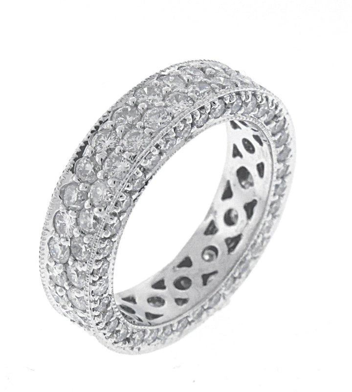 18kt White Gold Diamond Band