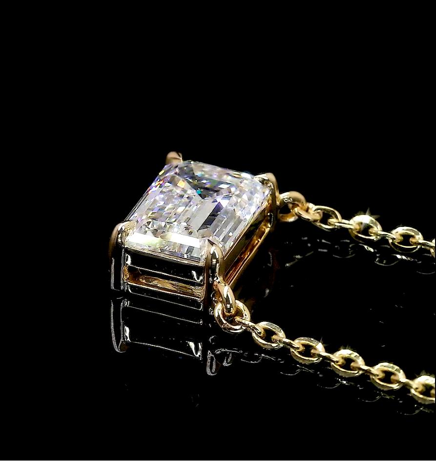 14kt Yellow Gold Lab Diamond Pendant
