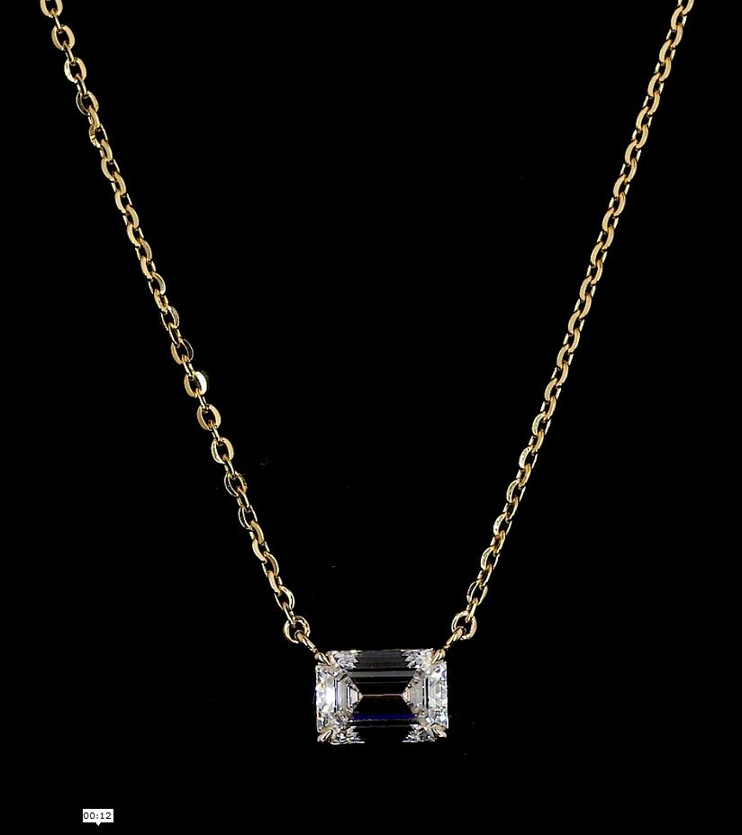14kt Yellow Gold Lab Diamond Pendant