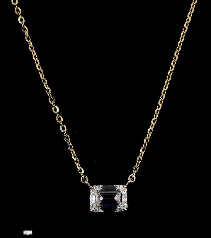 14kt Yellow Gold Lab Diamond Pendant