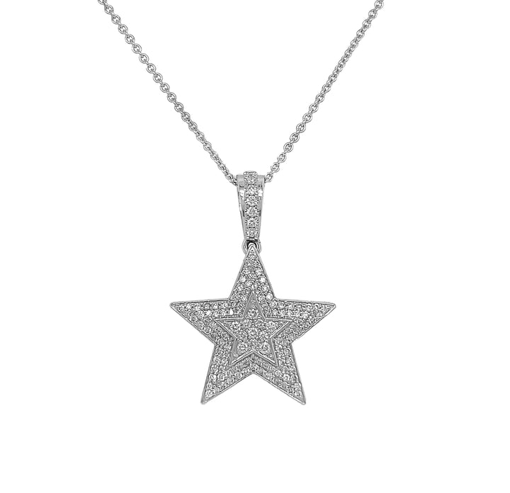 18kt White Gold Diamond Pendant