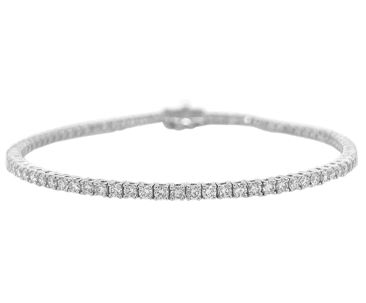 14kt White Gold Lab Diamond Tennis Bracelet