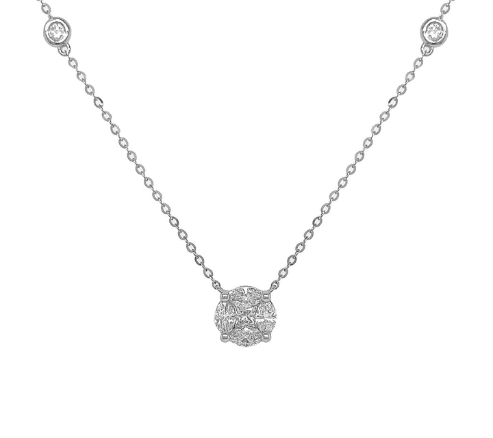 18kt White Gold Diamond Pendant