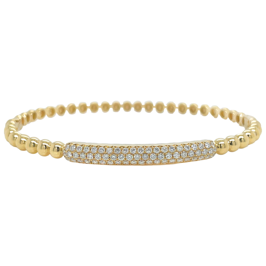 18kt Yellow Gold Diamond Bangle