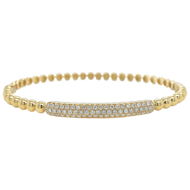 18kt Yellow Gold Diamond Bangle