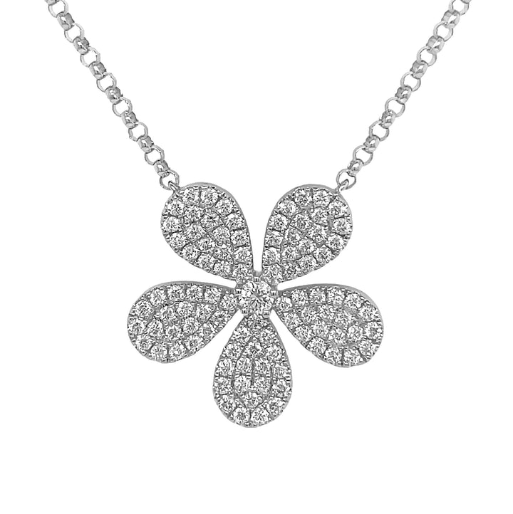 18Kt White Gold Diamond Pendant