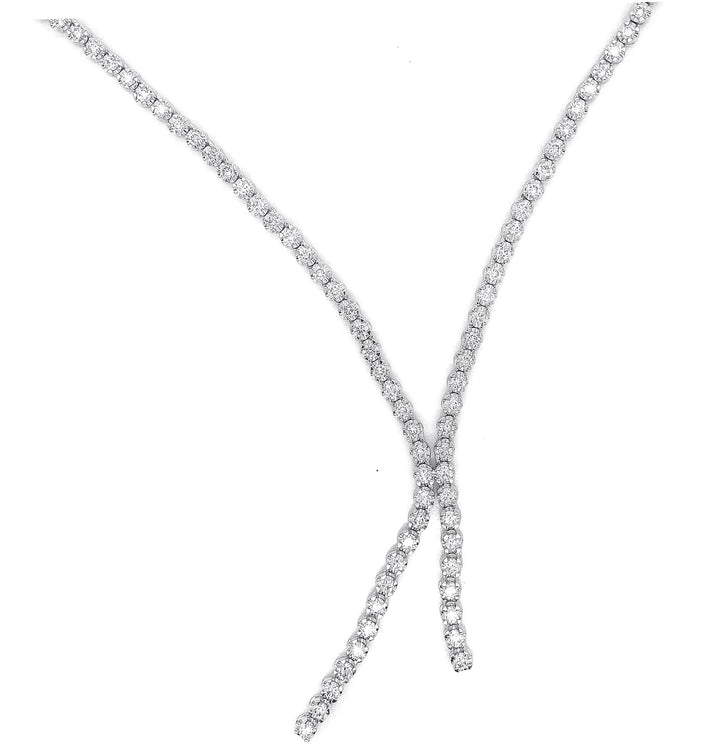 18kt White Gold Diamond Necklace