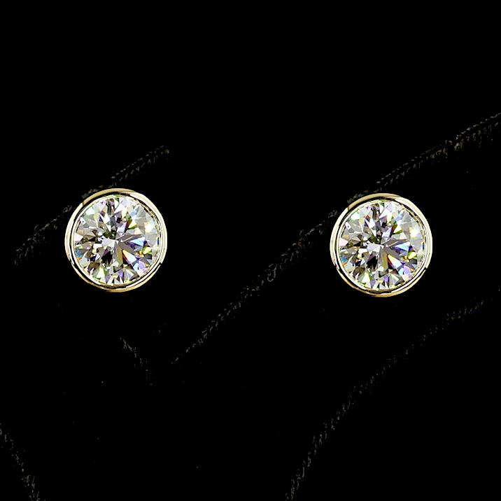 14kt Yellow Gold Lab Diamond Studs