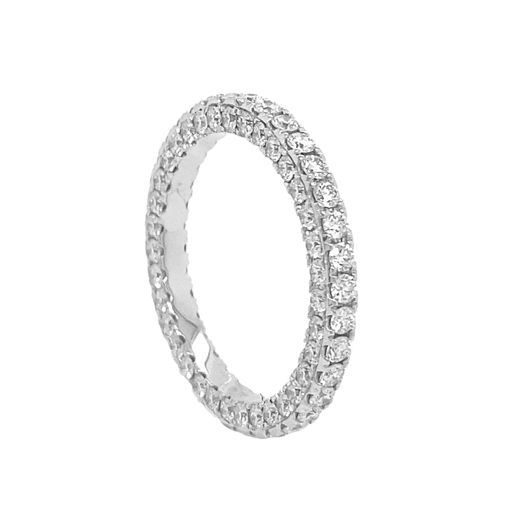 18kt White Gold Diamond Eternity Band