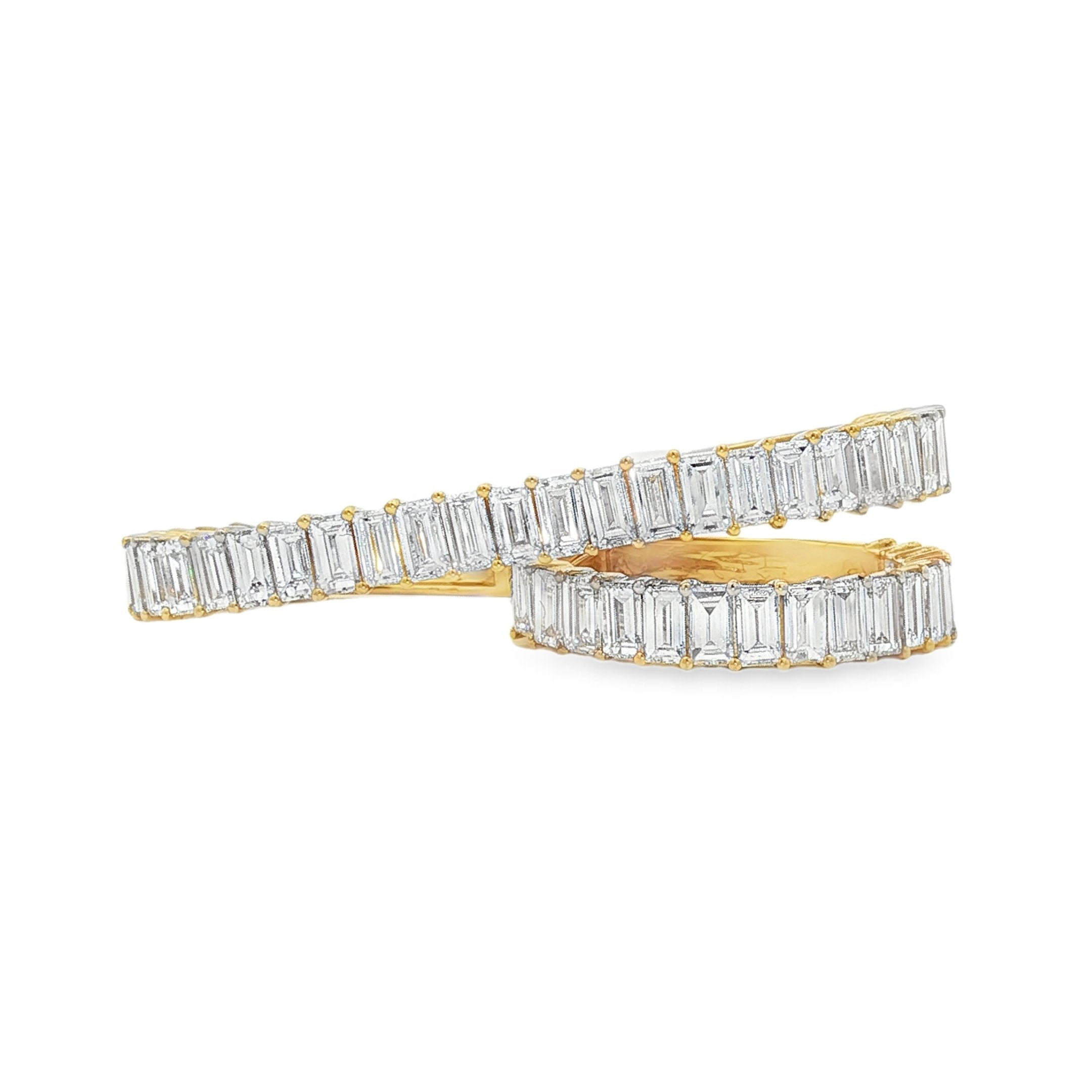 18kt Yellow Gold Lab Diamond Ring