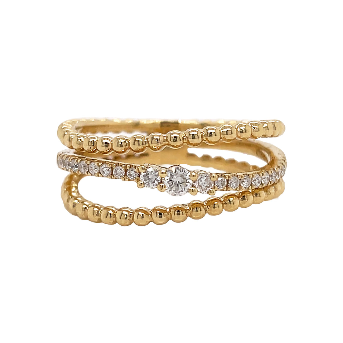 18kt Yellow Gold Diamond Ring