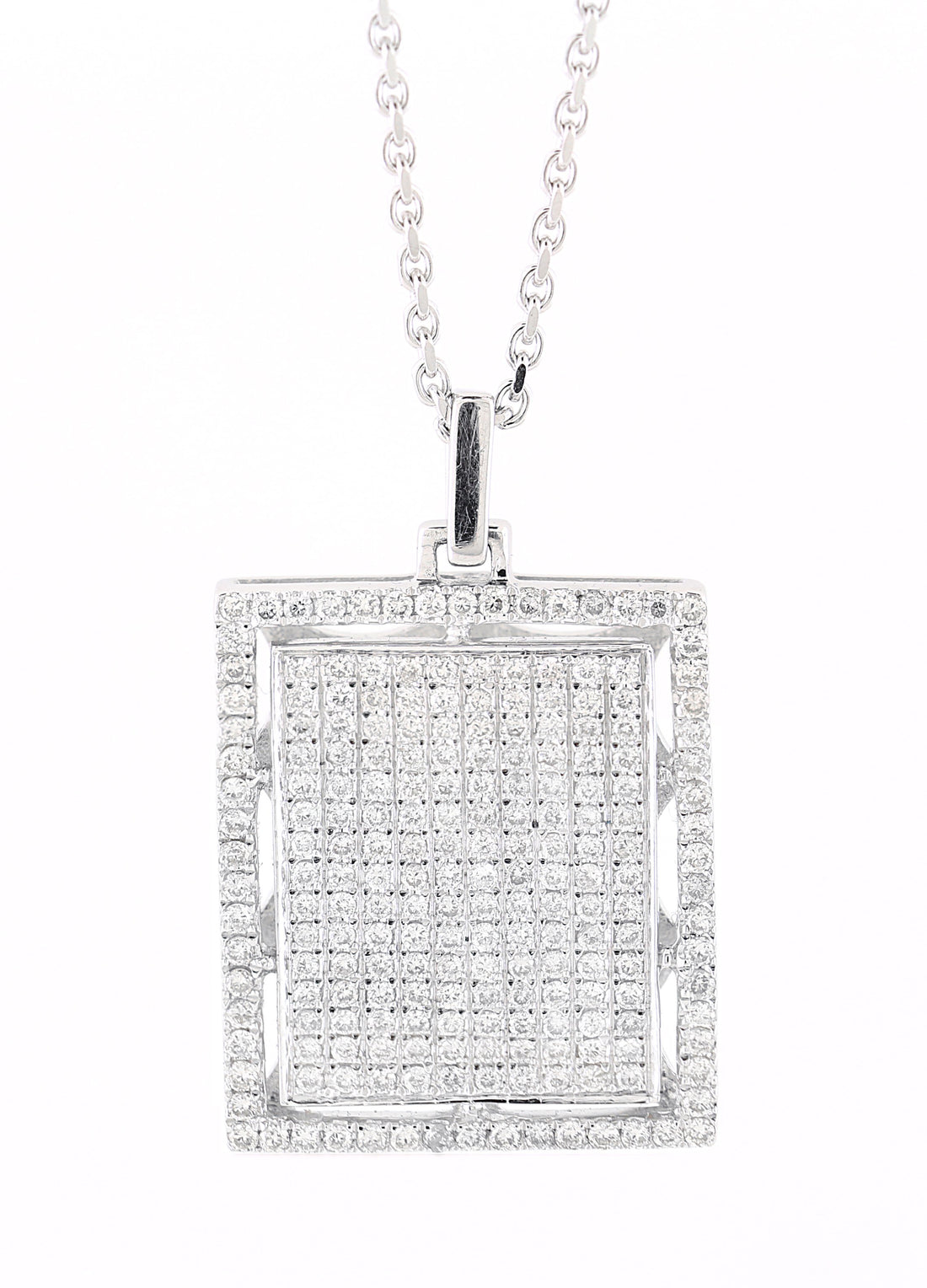 18kt White Gold Diamond Pendant